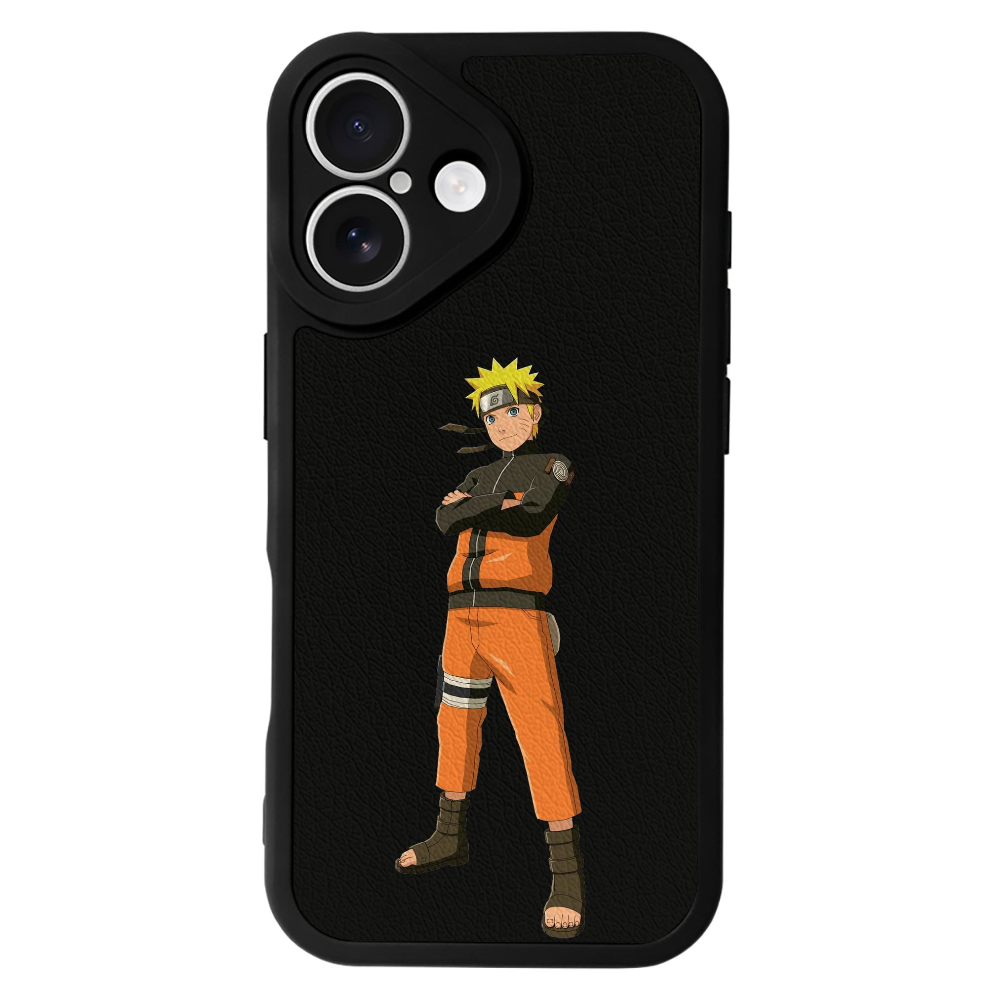 （画像用） NARUTO -ナルト- うずまき ナルト Uzumaki Naruto 【iPhone 16シリーズ対応】シリコンスマホケース（レザー調） 材質：シリコン